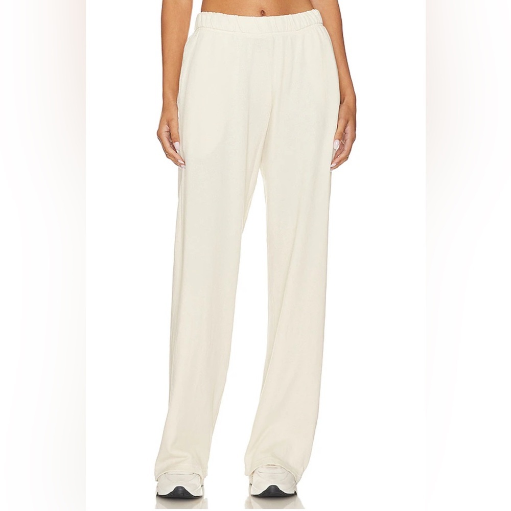 Revolve Michael Lauren Mabel Wide Leg Pant With Pocket in Ivory - Picture 2 of 7